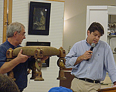 Footstool being sold by Devin Moisan Auctioneers, Inc.; July 22, 2010