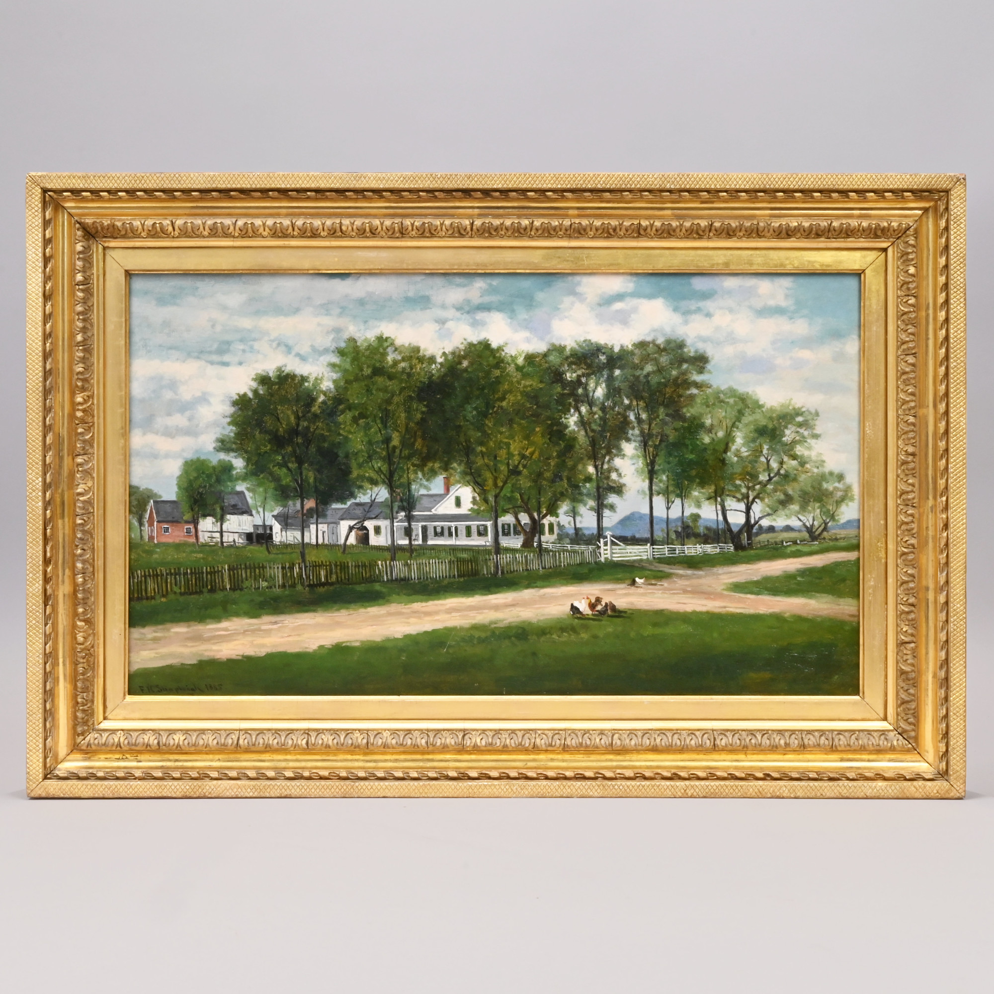 Frank Henry Shapleigh (American, 1842-1906). "Nute Farm, Milton, New Hampshire", 1885