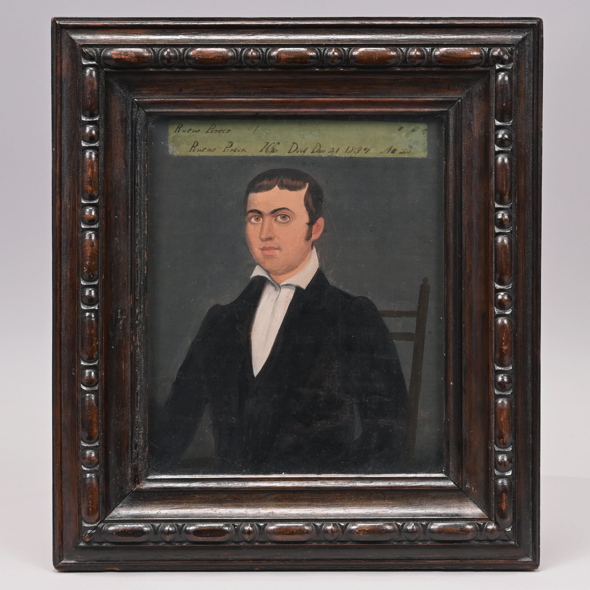Rufus Porter (American, 1792-1884). Portrait of Rufus Porter, Jr., 1834