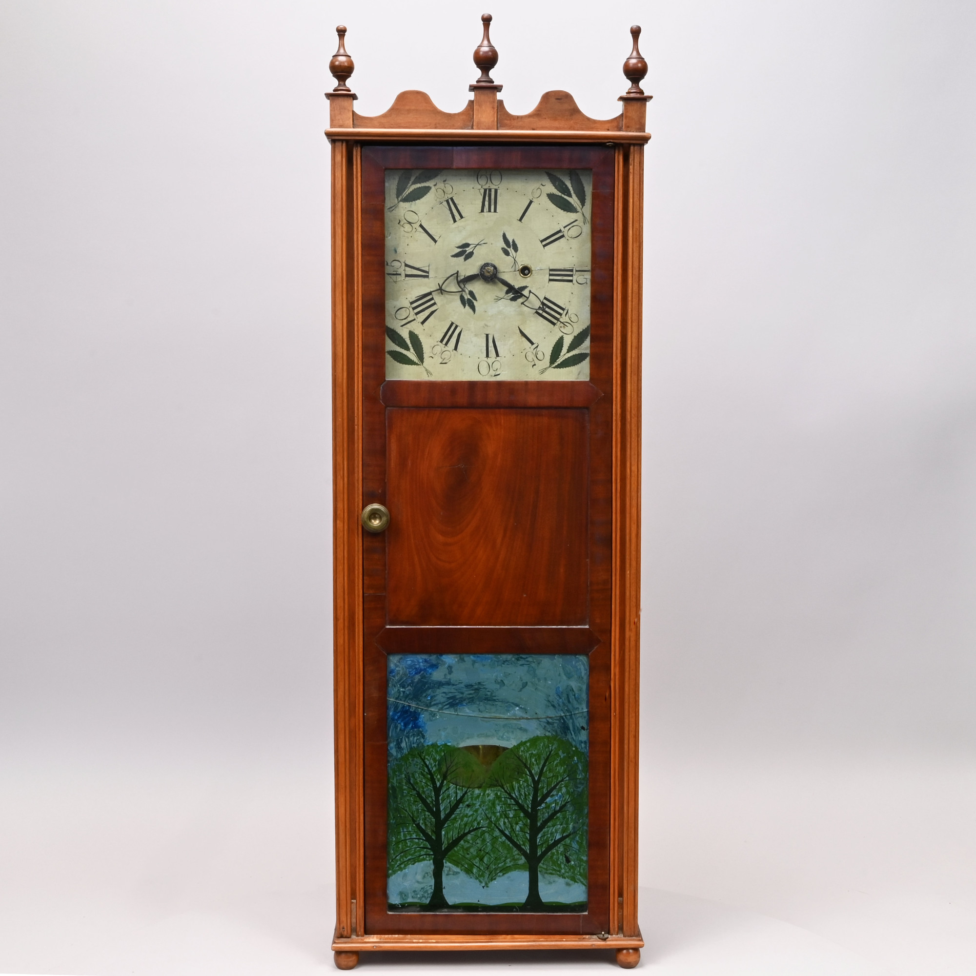 Rare Maine Mahogany Shelf Clock, Attributed to John Taber (1796-1859), Berwick, Circa 1825