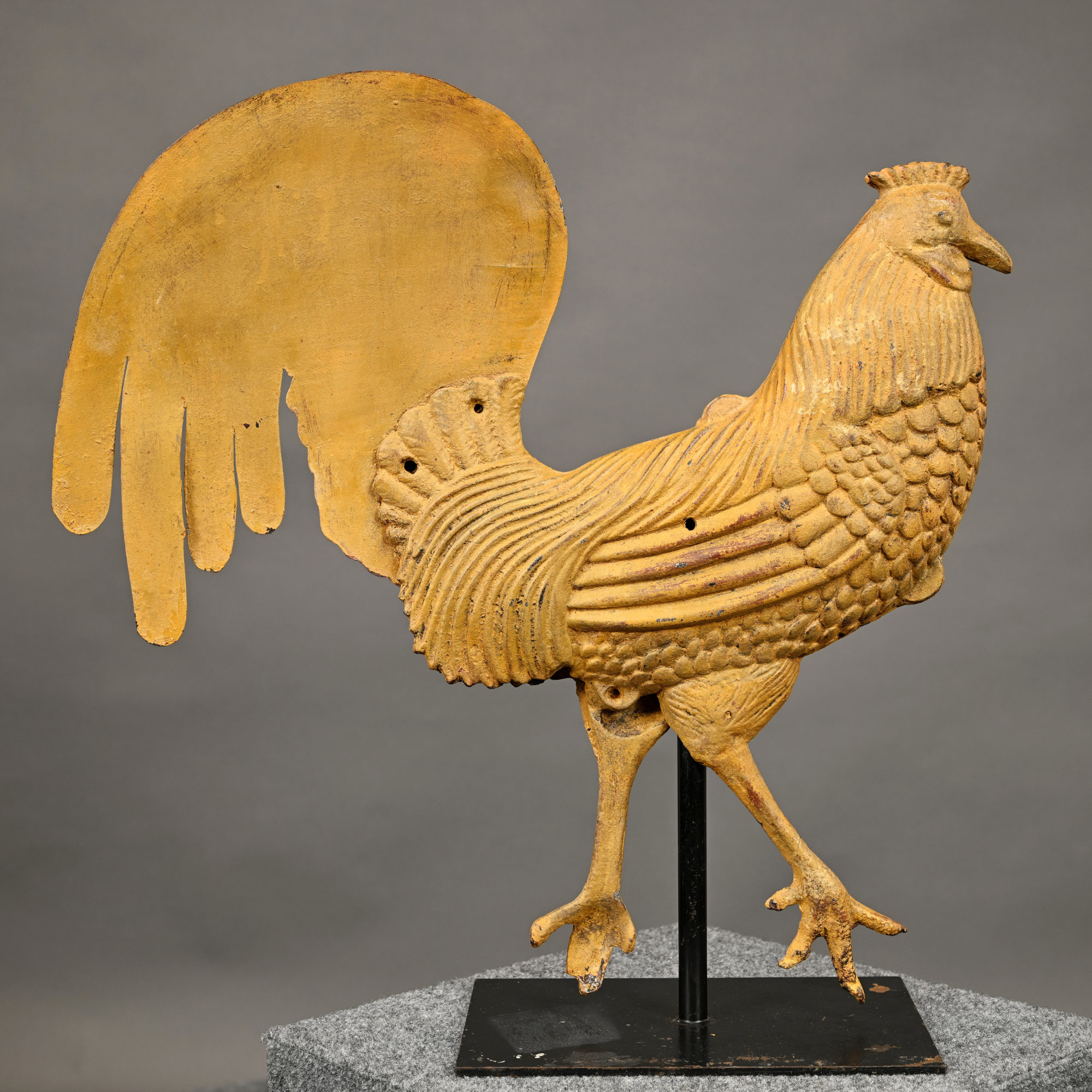 Small New Hampshire Iron Full-Bodied Weathervane, Rochester Iron Works, Rochester, 1875-1885