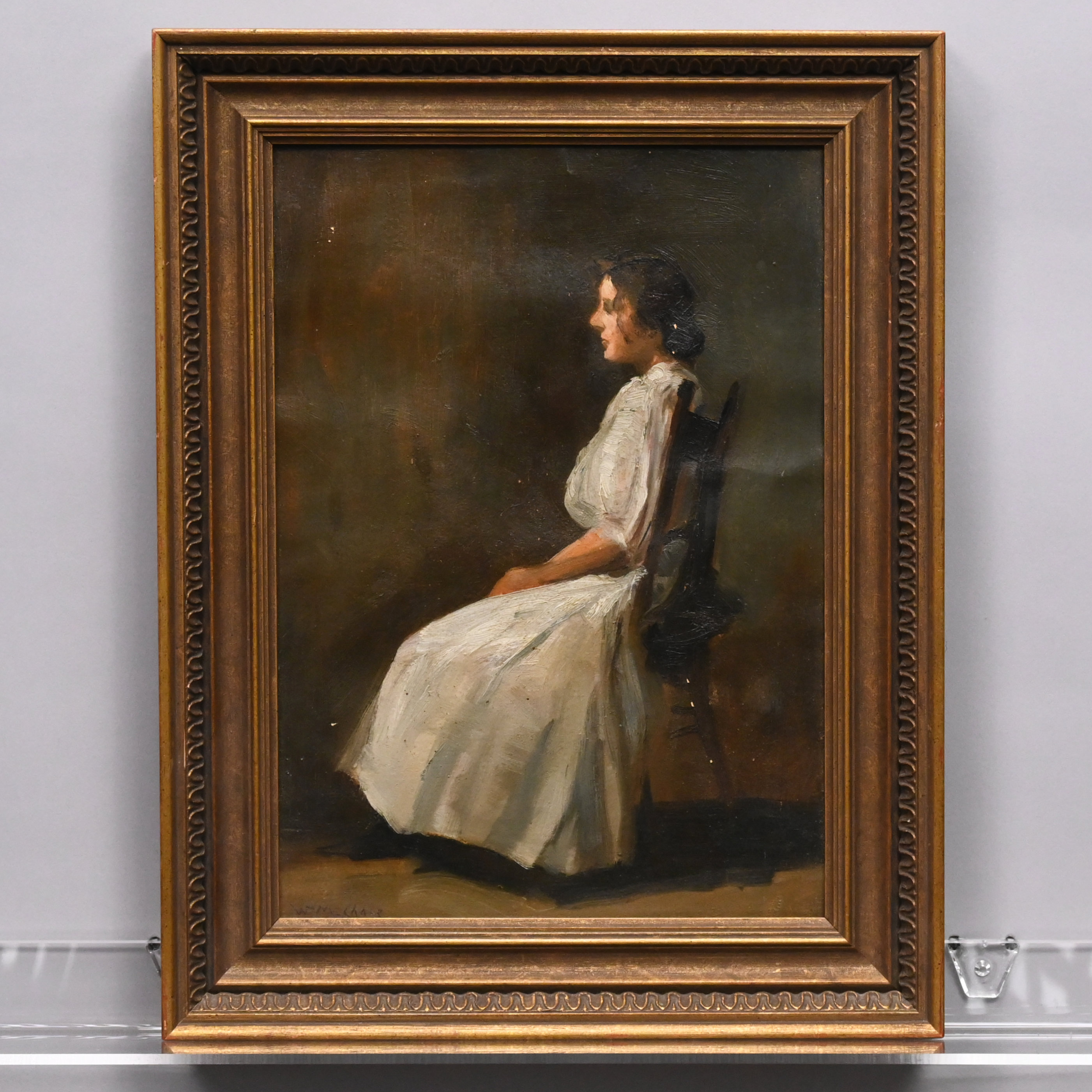 William Merritt Chase - Seated Woman in White