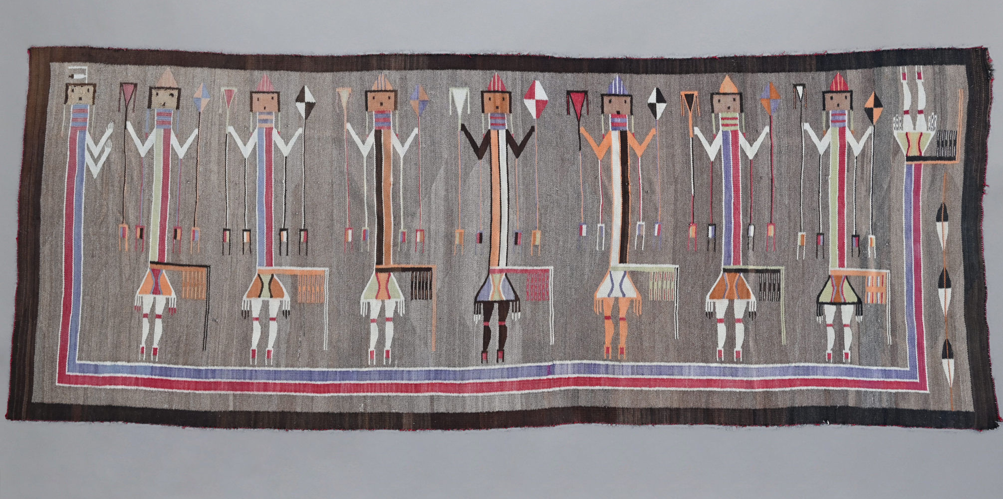 Exceptionally Large Navajo Yei Weaving (4ft 5in x 11ft 6in)