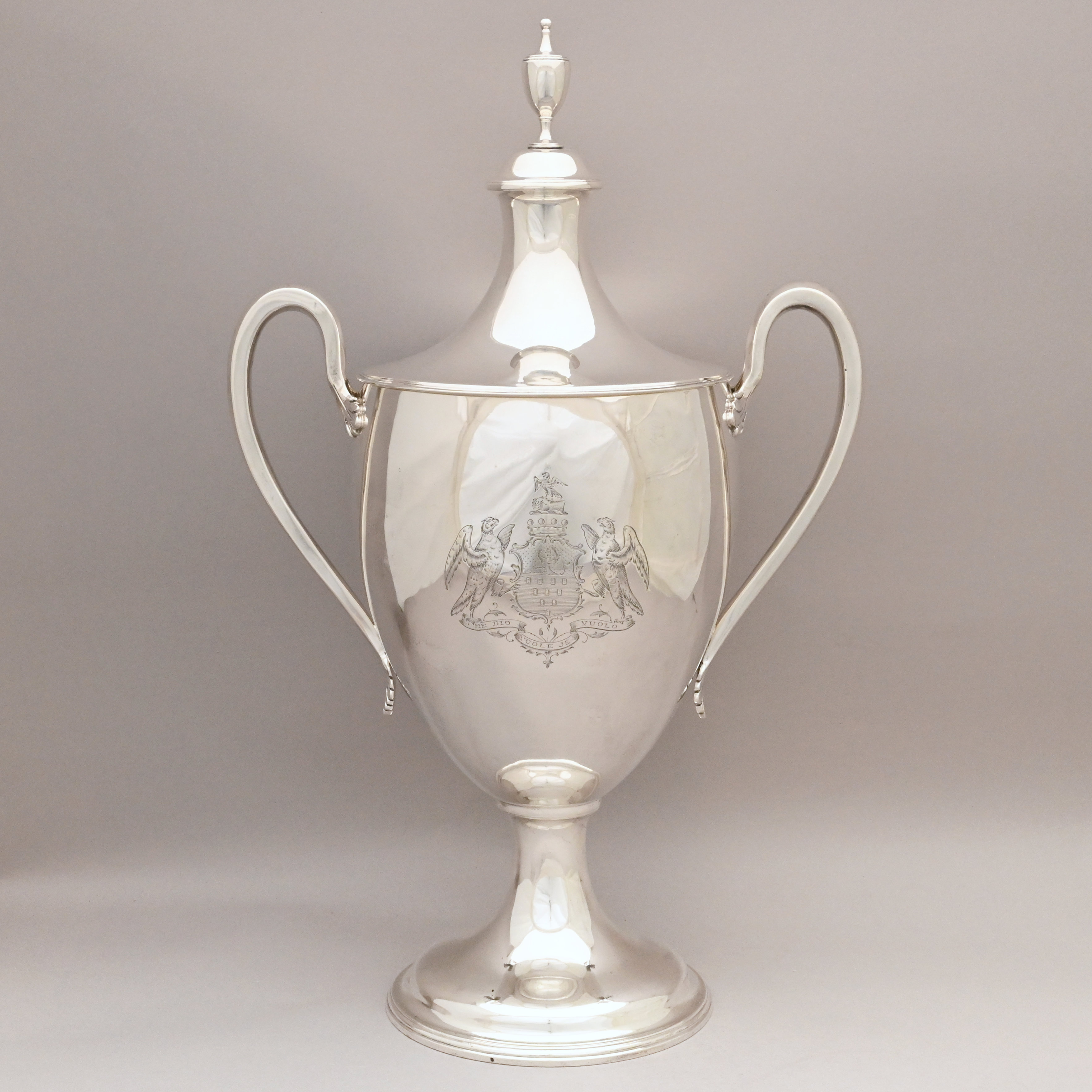 George III Silver Armorial Cup and Cover, Charles Wright, London, 1780