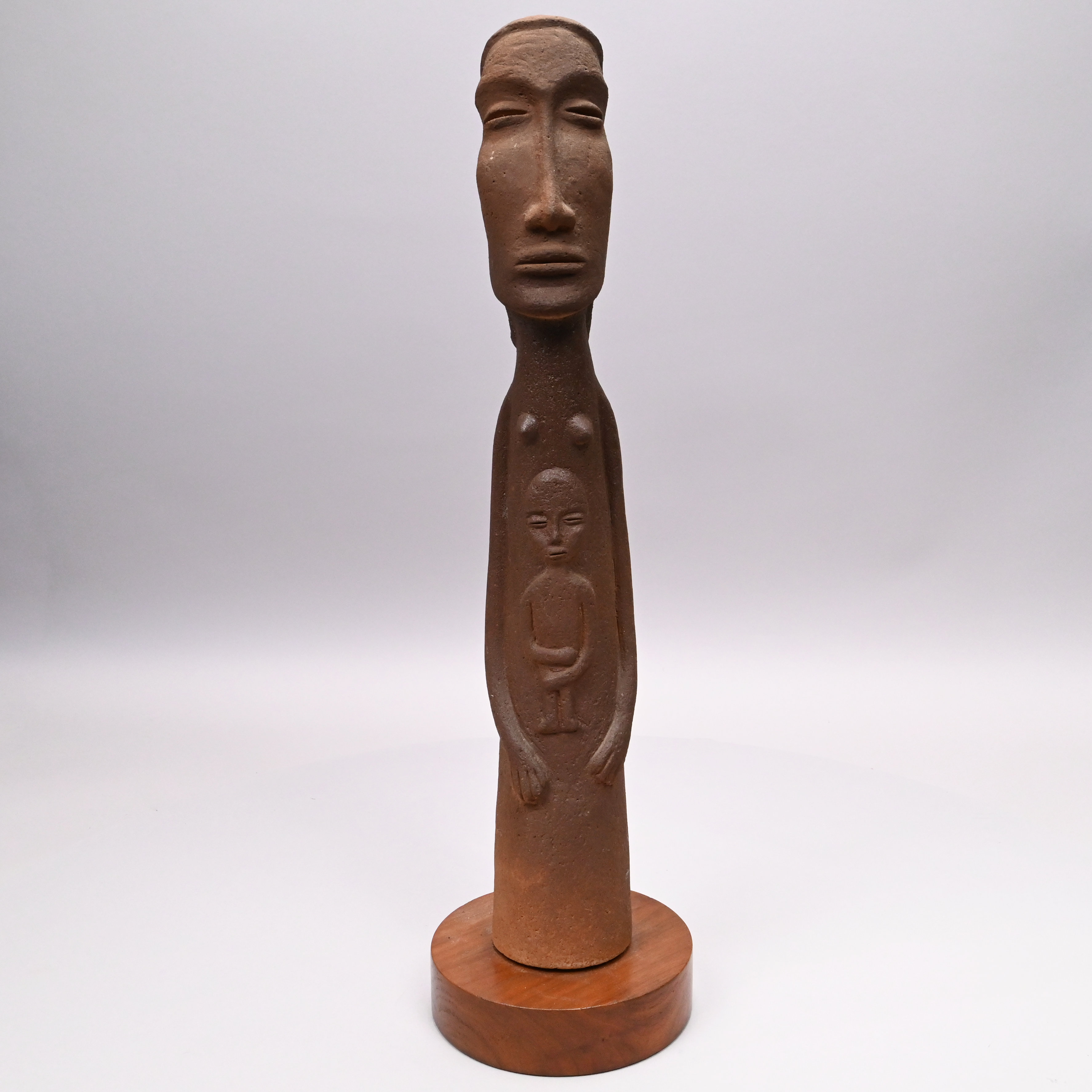 Edwin O. Scheier and Mary Goldsmith Scheier, Durham, New Hampshire. Red Earthenware Figural Group, Late 1940s-Early 1950s