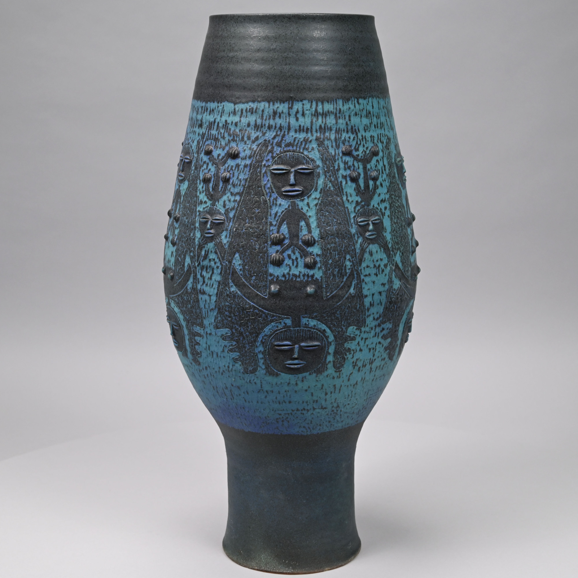 Edwin O. and Mary G. Scheier - Tall Stoneware Vase