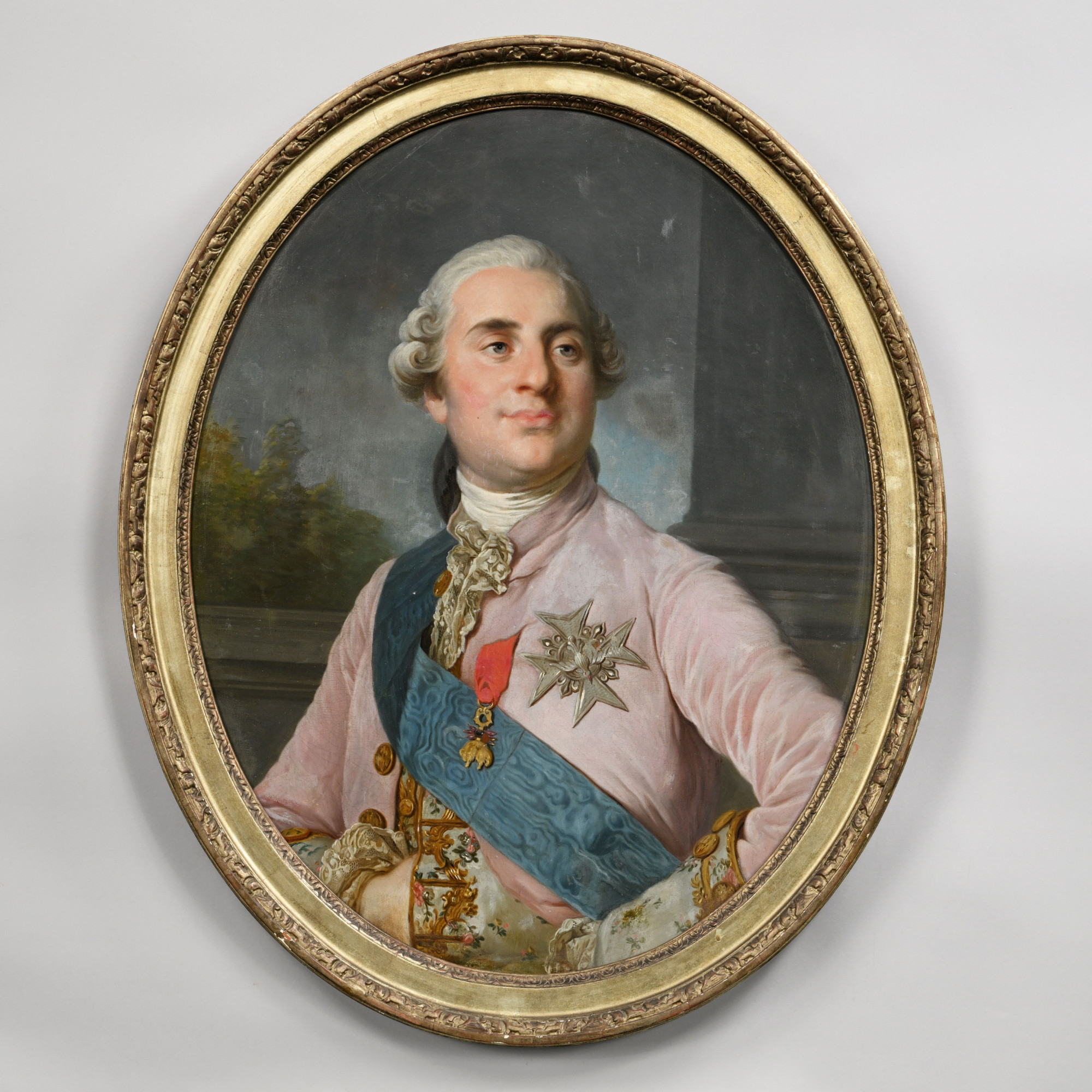 Oval Portrait of Louis XVI, King of France. Attributed to the Workshop of Joseph-Siffrède Duplessis (French 1725-1802)